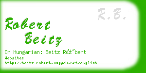 robert beitz business card